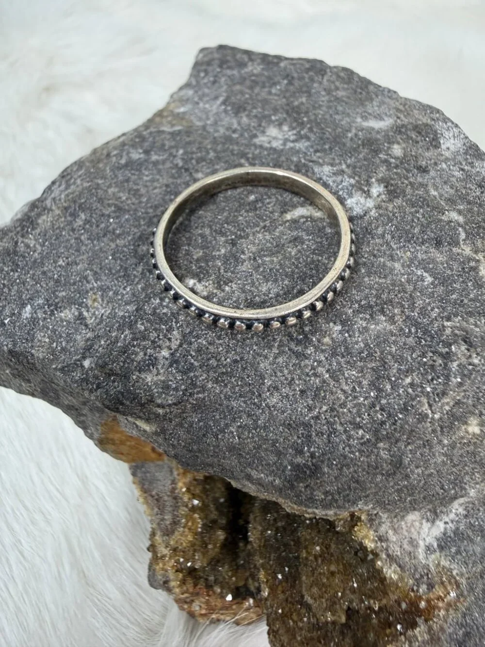 Sterling Silver Shube Etched Ring Size 9.5